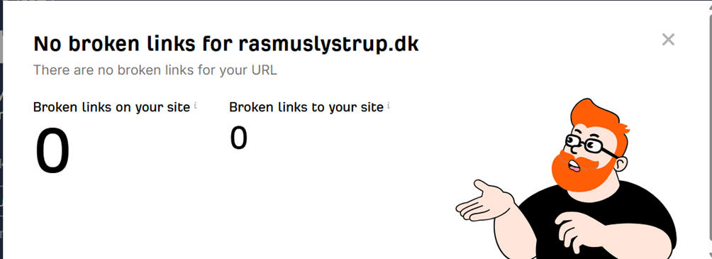 no broken links